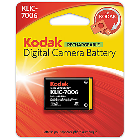 Kodak® KLIC-7006 Li-Ion Rechargeable Digital Camera Battery