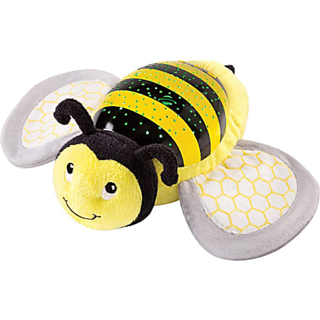Summer Infant Slumber Buddies - Bumble Bee - Soft Plush Slumber Buddies - 5 Meditative Songs - Nature Sounds - Calming Star Projection on Baby Ceiling - 3 Level Volume Control - Timed and Auto Shut Off