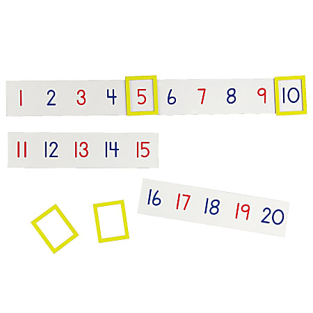 Learning Resources® Magnetic Number Line Set, 2 1/4" x 9 1/2", Multicolor, Pre-K - Grade 2