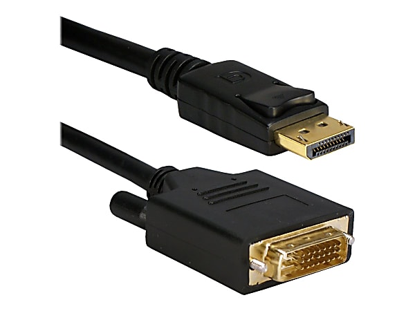 QVS 15ft DisplayPort to DVI Digital Video Cable - First End: 1x DisplayPort 1.1 Digital Audio/Video - DPDVI15