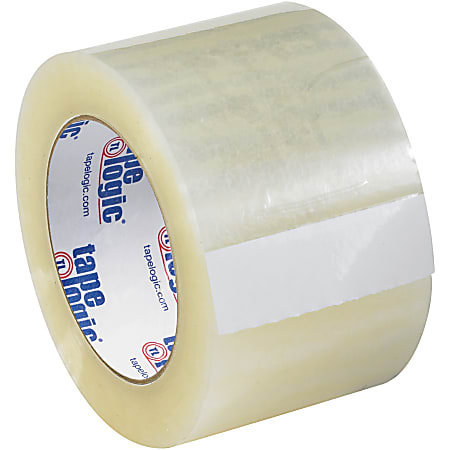 Tape Logic® Quiet Carton-Sealing Tape, 3" Core, 2-Mil, 3" x 110 Yd., Clear, Pack Of 6