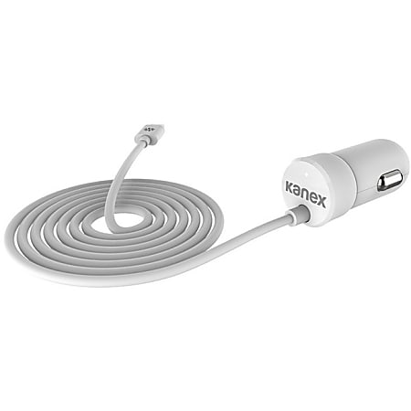 Kanex Auto Adapter - 3.94 ft Cable - 2.40 A Output - White