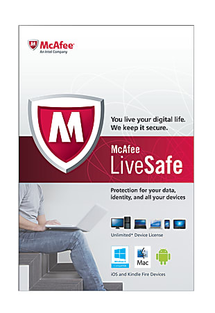 McAfee® LiveSafe, For PC/Mac, Traditional Disc