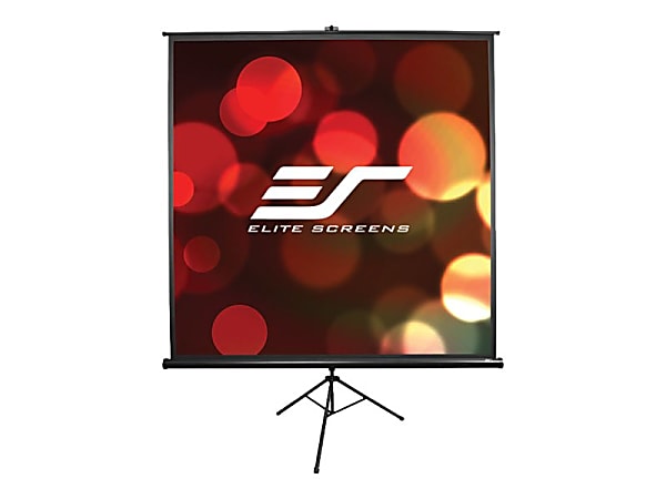 Elite Screens Tripod Portable Manual Pull-Up Projector Screen,