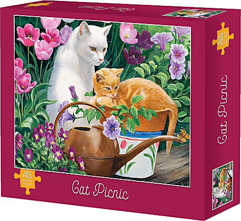 Willow Creek Press 500-Piece Puzzle, Cat Picnic