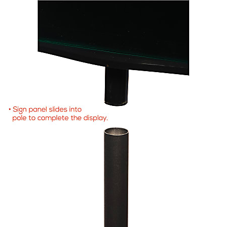 Deflecto Angled Table-Top Sign Holder 2 3/8D x 1 9/16W x1/2H 10 pack