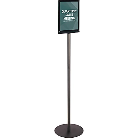 Deflecto Double Sided Sign Stand 56 H x 12 910 W x 12 910 D