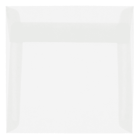 JAM Paper® Translucent Vellum Invitation Envelopes, #9, Gummed Seal, Clear, Pack Of 25