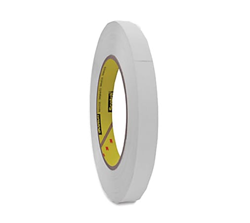 Scotch Flatback Write-On Paper Tape - 20 yd Length x 0.50" Width - 3" Core - 6.70 mil - Rubber Backing - 1 Roll - White