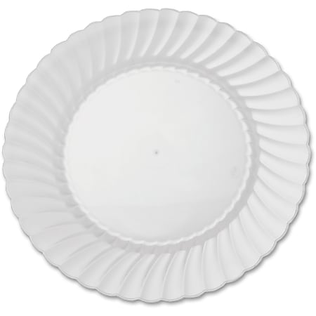 Classicware WNA Comet Plastic Dinnerware - 9" Diameter Plate - Polystyrene, Plastic - Disposable - Clear - 180 Piece(s) / Carton