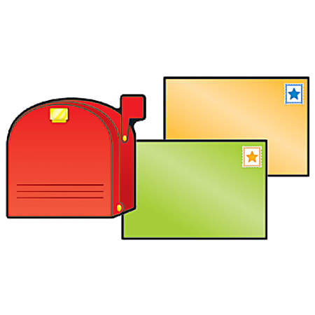 Carson-Dellosa Cut-Out Buddies, Letters & Mailboxes, Pack Of 34