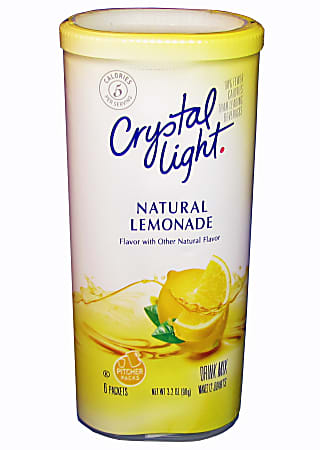 Crystal Light Pitcher Pack, Natural Lemonade, 3.2 Oz