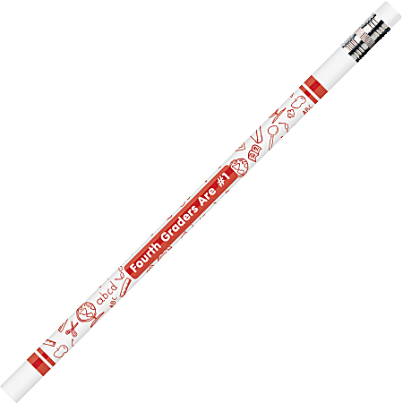 Moon Products Fourth Graders Are No.1 Pencil - #2, #1 Lead - Wood Barrel - 12 / Dozen