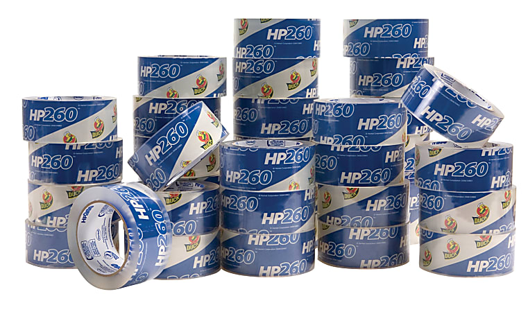 Duck® HP260 Super High-Performance Packaging Tape, 1-7/8" x 60 Yd., Crystal Clear, Pack Of 36 Rolls