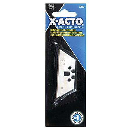 X-ACTO® Heavy-Duty Utility Knife Replacement Blades, Pack Of 5