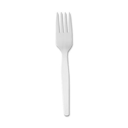 Dixie® Heavy/Medium-Weight Forks, White, Pack Of 1,000