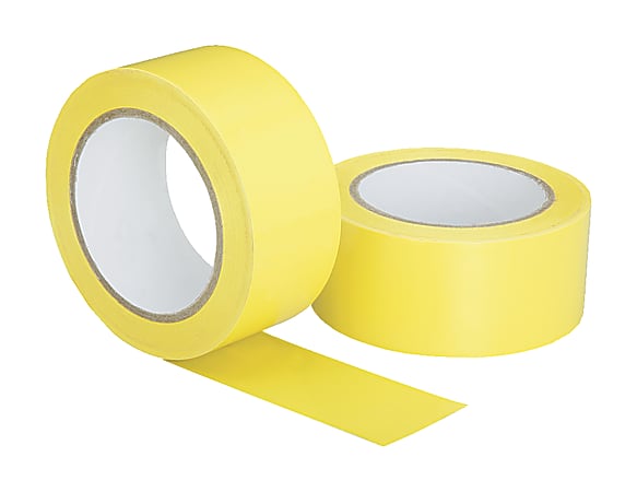 SKILCRAFT® Floor Safety Marking Tape, 2" x 108', Yellow (AbilityOne 7510-01-617-4257)