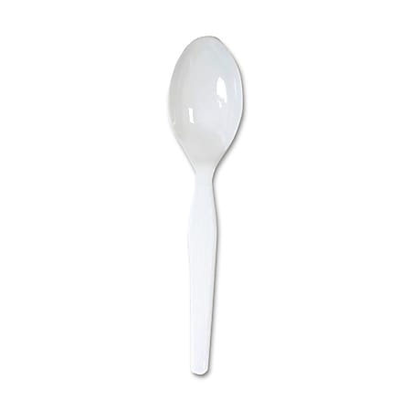 Dixie® Heavy/Medium-Weight Spoons, White, Pack Of 1,000