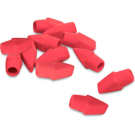 Office Depot Brand Eraser Caps Red Pack Of 12 Eraser Caps Office