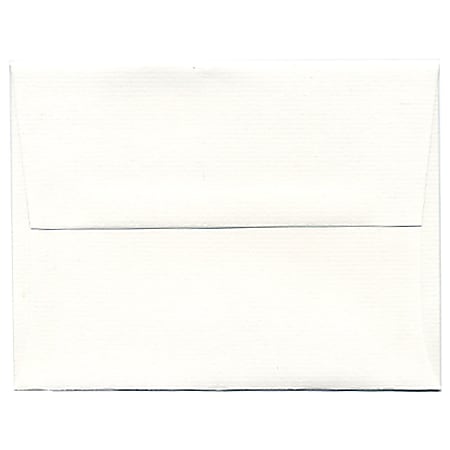 JAM Paper® Booklet Invitation Envelopes, A2, Gummed Seal, Strathmore Bright White, Pack Of 25, 99118