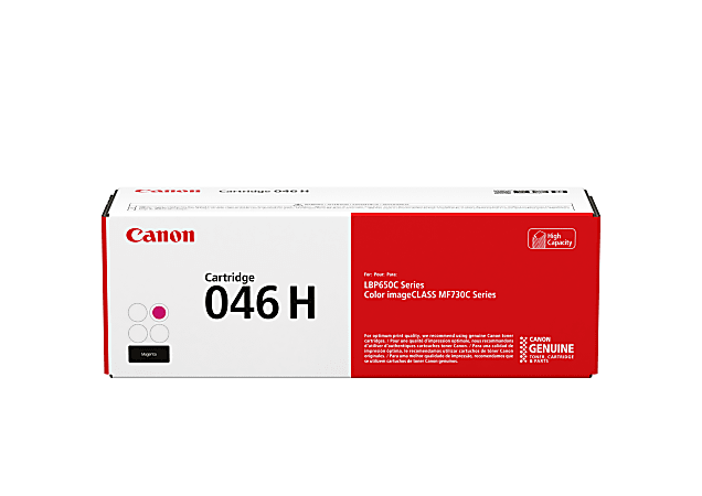 Canon® 046H High-Yield Magenta Toner Cartridge, 1252C001