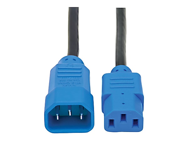 Eaton Tripp Lite Series PDU Power Cord, C13 to C14 - 10A, 250V, 18 AWG, 4 ft. (1.22 m), Blue - Power extension cable - P004004BL