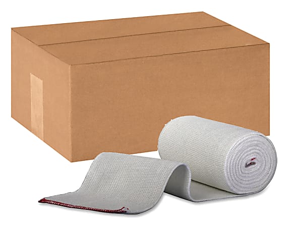 Medline Non-Sterile Swift-Wrap Elastic Bandages, 4" x 5 Yd., White, Case Of 20