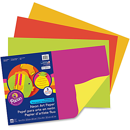 Premium Neon Art Paper Pad - Pacon Creative Products