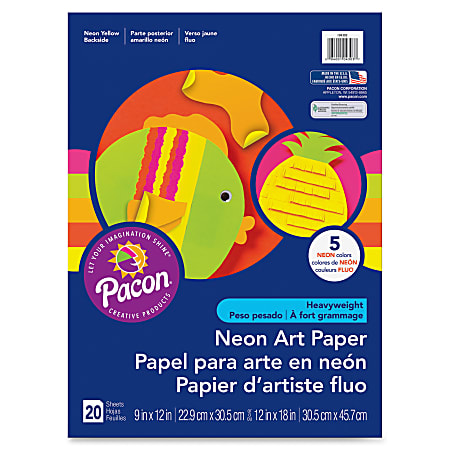 Pacon Neon Multi-Purpose Paper, Yellow, 8-1/2 x Zambia