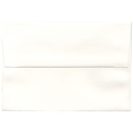 JAM Paper® Booklet Invitation Envelopes, A8, Gummed Seal, Strathmore White, Pack Of 25, 33028