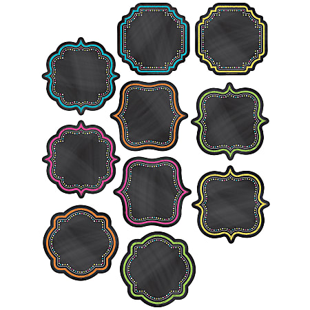 Teacher Created Resources Decorative Accents, Chalkboard Brights, Assorted Colors, Pack Of 30