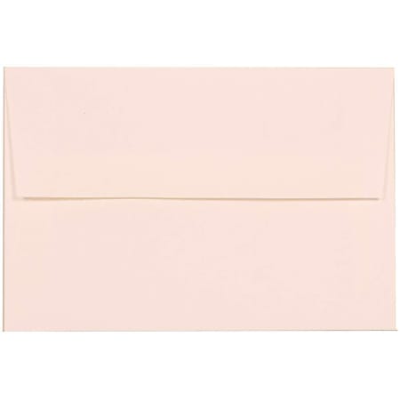 JAM Paper® Booklet Invitation Envelopes, A8, Gummed Seal, 30% Recycled, Bright White, Pack Of 25