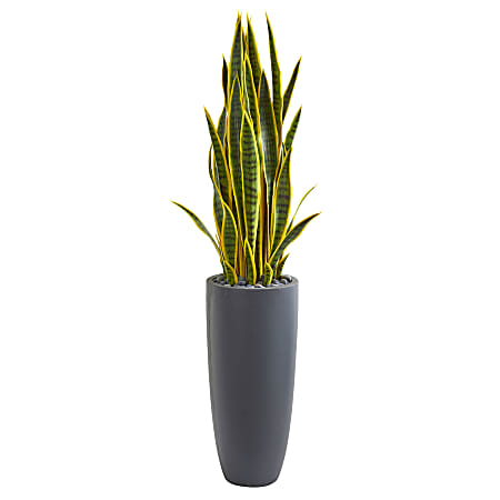 Nearly Natural 4-1/2&#x27;H Sansevieria Artificial Plant With