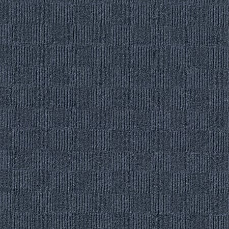 Foss Floors Crochet Peel & Stick Carpet Tiles, 24" x 24", Denim, Set Of 15 Tiles