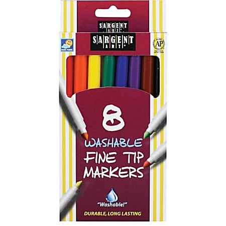 Cra Z Art Super Washable Markers Fine Tip Assorted Barrel Assorted Ink Pack  Of 10 Markers - Office Depot