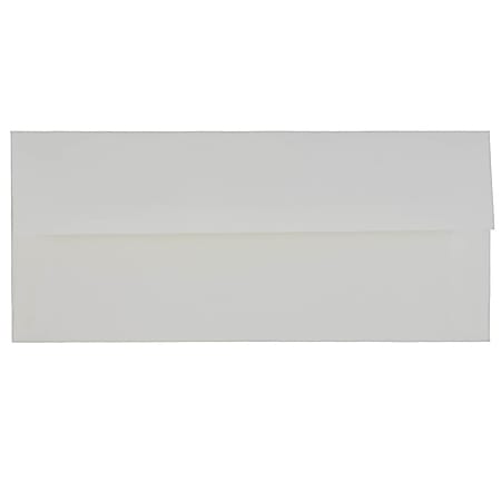 JAM PAPER #10 Business Strathmore Envelopes, 4 1/8 x 9 1/2, Bright White Linen, 25/Pack