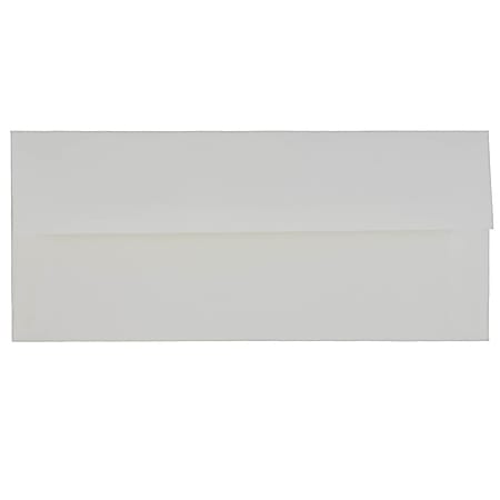 JAM Paper® Booklet Envelopes, #10, Gummed Seal, 30% Recycled, Bright White, Pack Of 25