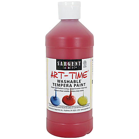 Sargent Art® Washable Art Paint, 16 Oz., Red