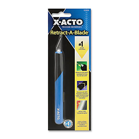 X-ACTO Retract-A-Blade Knife, #11 Blade, Blue/Black (X3204)