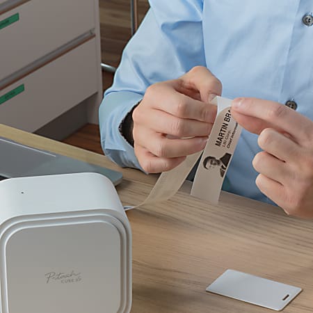Brother P Touch PTP910BT CUBE XP Label Maker White - Office Depot