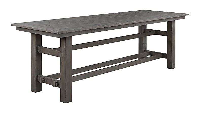 Coast to Coast Ferrand Wood Counter Height Dining Table, 36”H x 109"W x 36"D, Keystone Gray