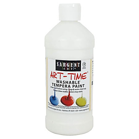 Sargent Art® Washable Art Paint, 16 Oz., White