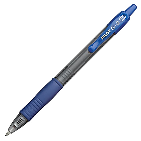 Pilot G2 Retractable Gel Pens, Bold Point, Blue, 2 Pack, 17510782