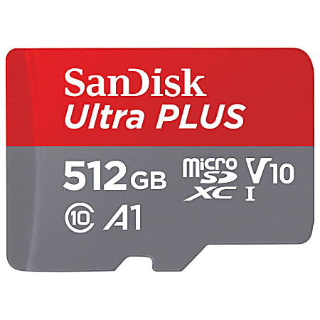 SanDisk Ultra PLUS microSD Memory Card 256GB - Office Depot