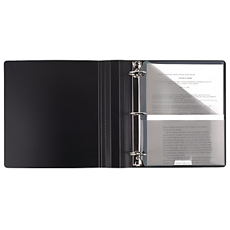 Office Depot Brand Premium Leatherette Presentation 3 Ring Binder