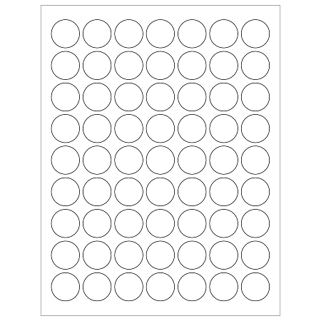 Tape Logic® Inkjet/Laser Labels, LL142, Round, 1