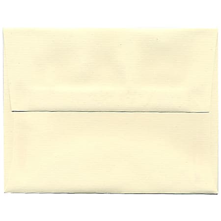 JAM Paper® Booklet Invitation Envelopes, A2, Gummed Seal, Strathmore Ivory, Pack Of 25