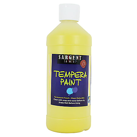 Sargent Art® Tempera Paint, 16 Oz., Yellow
