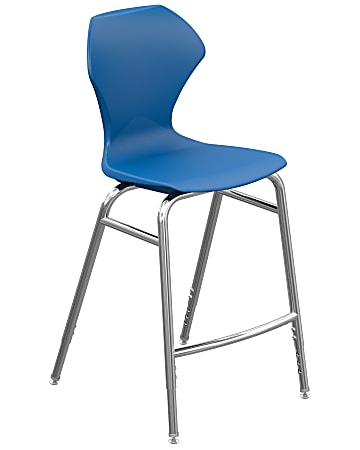 Marco Group™ Apex™ Apex Series Adjustable Stool, Blue/Chrome