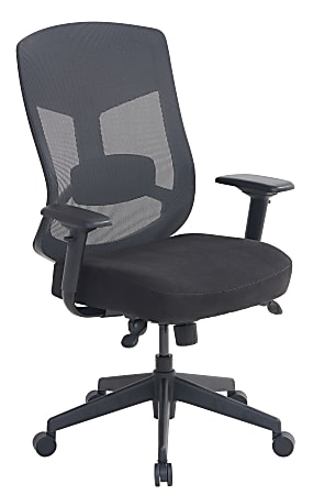 Serta® Commercial Motif Mesh Ergonomic Big And Tall High-Back Executive Chair, Black